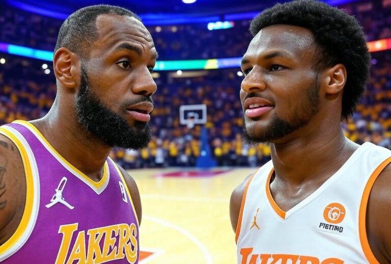 LeBron and Bronny James Team Up for Epic Father-Son Rivalry